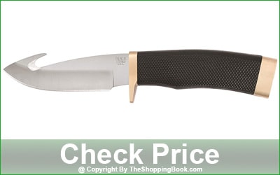 Buck Zipper Fixed Deer Skinning Knife With Gut Hook