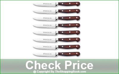 Emojoy 8-Piece Half-Serrated Steak Knife Set