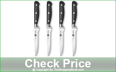 Foxel 4-Piece Non-Serrated Steak Knife Set