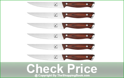 Imarku 6-Piece Half-Serrated Steak Knife Set