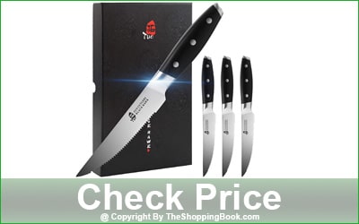 TUO 4-Piece Serrated Steak Knife Set