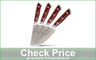 Supinity 4-Piece Non-Serrated Damascus Steak Knives
